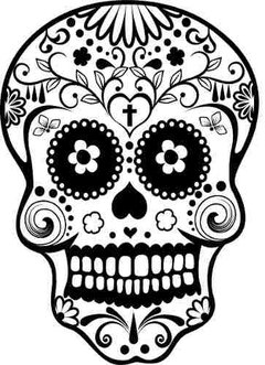 Vinilo Decorativo Calavera Mexicana - comprar online