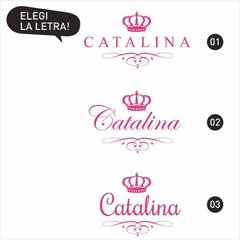 Imagen de Vinilo Personalizado Modelo Catalina, Elegí El Nombre.