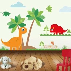Vinilo Decorativo Autoadhesivo Kit Jungla Y Dinosaurios 1