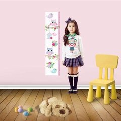 Vinilo Decorativo Medidor Lechuza Pajaritos Casita Buho
