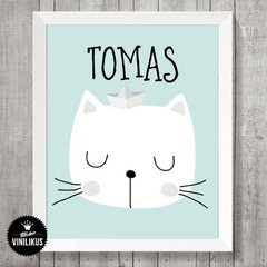 Lámina Imprimible Decoración Personalizada Gato Marinero - comprar online