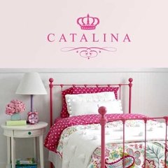 Vinilo Personalizado Modelo Catalina, Elegí El Nombre. en internet