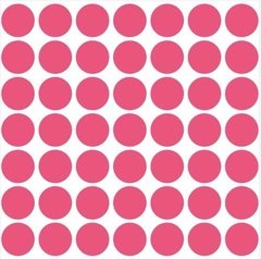 Vinilo Puntos 09 Rosa Lunares Circulos 49 Puntos De 8 Cm - comprar online