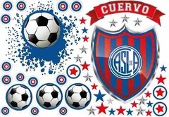 Vinilo Pelotazo + Escudo Fútbol Con Tu Nombre Personalizado en internet