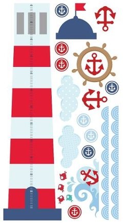 Vinilo Decorativo Medidor Faro Náutico Marinero - comprar online