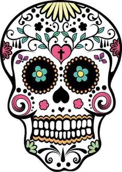 Vinilo Decorativo Calavera Mexicana - tienda online
