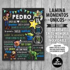 Lámina Imprimible Pizarra Toy Story Primer Año Buzz Woody en internet