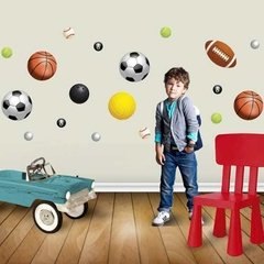 Vinilo Decorativo Pelotas De Deportes - comprar online