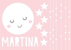 Vinilo Decorativo Kit Luna Con Estrellas Y Nombre - tienda online