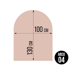 Vinilo para pared ARCO ANIMALITOS DEL BOSQUE ROSA 04 100X130 - Mister Vinilikus