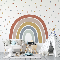 arcoiris boho nordico pastel dormitorios infantiles deco colores tierra