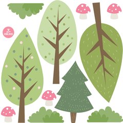 BOSQUE ANIMALITOS ZORRITO CIERVO OSITO DECO DECORACION INFANTIL 