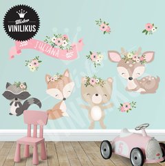 BOSQUE ANIMALITOS ZORRITO CIERVO OSITO DECO DECORACION INFANTIL 