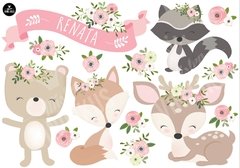 BOSQUE ANIMALITOS ZORRITO CIERVO OSITO DECO DECORACION INFANTIL 