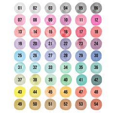 puntos acuarela acuarelados circulos lunares dots 