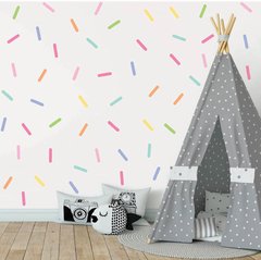 VINILO CONFETTI 95 TIRITAS GRANDES ARCOIRIS MULTICOLOR
