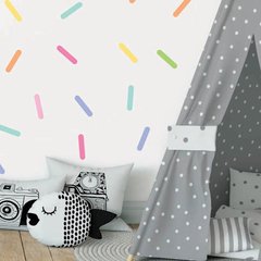 VINILO CONFETTI 95 TIRITAS GRANDES ARCOIRIS MULTICOLOR - comprar online