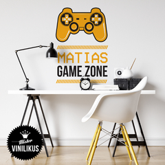 game gamer gamezone play playstation juegos compu personalizado adolescente teen cuartos infantiles nombre 