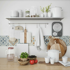 Vinilo decorativo azulejo KITCHEN MOSAICO CALCAREO 15x15 - comprar online
