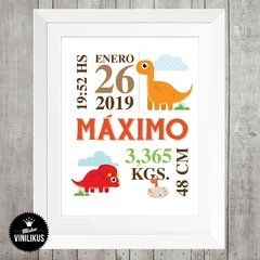 Lamina Imprimible Nacimiento dinosaurios