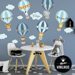 Vinilo Globos Aerostáticos con animalitos de la selva en internet