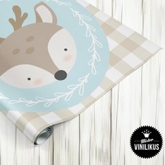Vinilo infantil Guarda animalitos del bosque diseño Nórdico 008