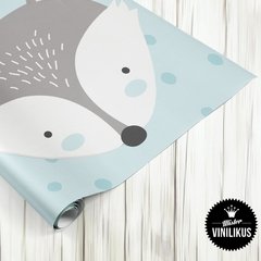 Vinilo infantil Guarda animalitos del bosque diseño Nórdico 011