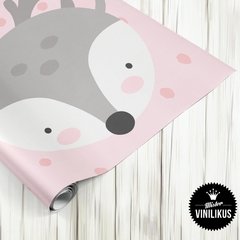 Vinilo infantil Guarda animalitos del bosque diseño Nórdico 012