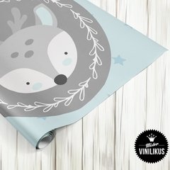 Vinilo infantil Guarda animalitos del bosque diseño Nórdico 014