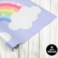 Vinilo infantil Guarda nubes y arcoiris 027