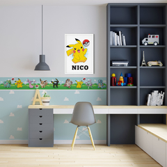 Guarda Pokemon Pikachu pokebola cuartos infantiles deco DIY decoracion 