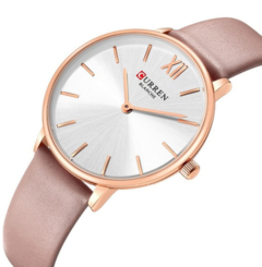 Relógio feminino Curren analógico C9040L - Rosa - comprar online