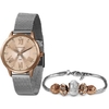 Relógio feminino analógico Lince LRT4651L Rose + pulseira de berloque