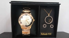 Relógio analógico feminino Lince LRG4603L KW21 Dourado - comprar online