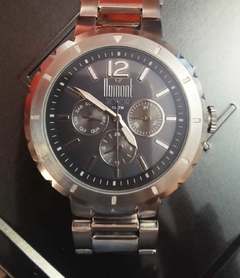 Relógio masculino Dumont ROTOR-DU6P29ABL/3C Prata e preto - NEW GLASSES ÓTICA