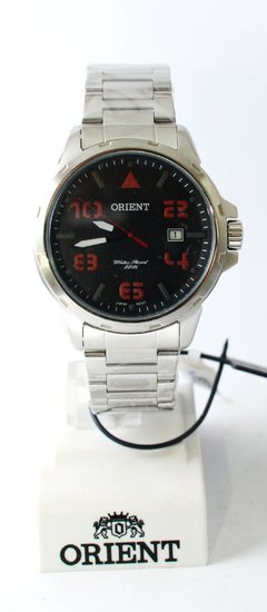 Relógio Orient masculino MBSS1195A P2SX prata com vermelho na internet