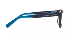 Armação para óculos de grau Armani Exchange AX3029L 8183 azul marinho - NEW GLASSES ÓTICA