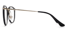 Armação para óculos de grau RayBan RB7140 2000 Dourado e preto - NEW GLASSES ÓTICA