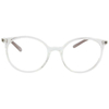 Armação para óculos de grau Jean Monnier J8 3215 I555 Transparente e rose redonda
