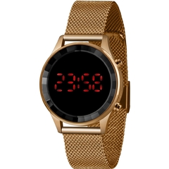 Relógio feminino digital Lince LDR4647L PXRX Dourado