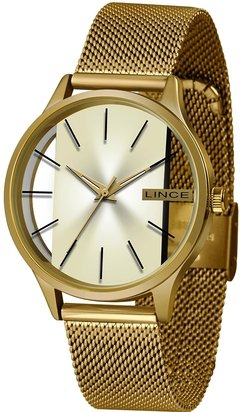 Relógio Lince feminino LRG624L analógico dourado