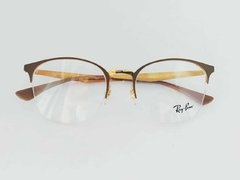 Armação para óculos de grau Ray Ban RB6422 3005 Dourado e marrom