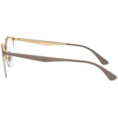 Armação para óculos de grau Ray Ban RB6422 3005 Dourado e marrom - NEW GLASSES ÓTICA