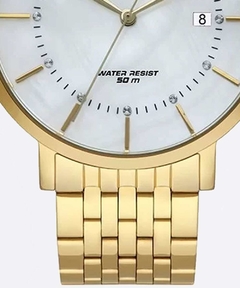 Relógio analógico unissex Orient FGSS1164 B1KX Dourado na internet