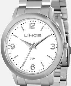 Relógio Lince LRM4286L B2SX feminino prata com fundo branco - loja online