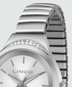 Relógio Lince feminino LRM4565L S1SX prata pulseira mola