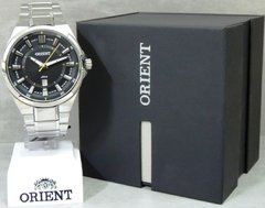 Relógio Orient analógico MBSS1349 P1SX 647800 prata e preto masculino na internet
