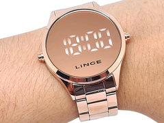 Relógio digital feminino Lince MDR4617L BXRX Dourado - NEW GLASSES ÓTICA