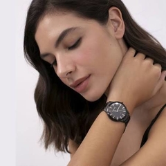 Relógio Lince feminino LRN4563L P1PX analógico preto com laranja - comprar online