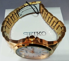 Relógio Seiko Masculino Quartz SUR158B1 S1KX Analógico dourado